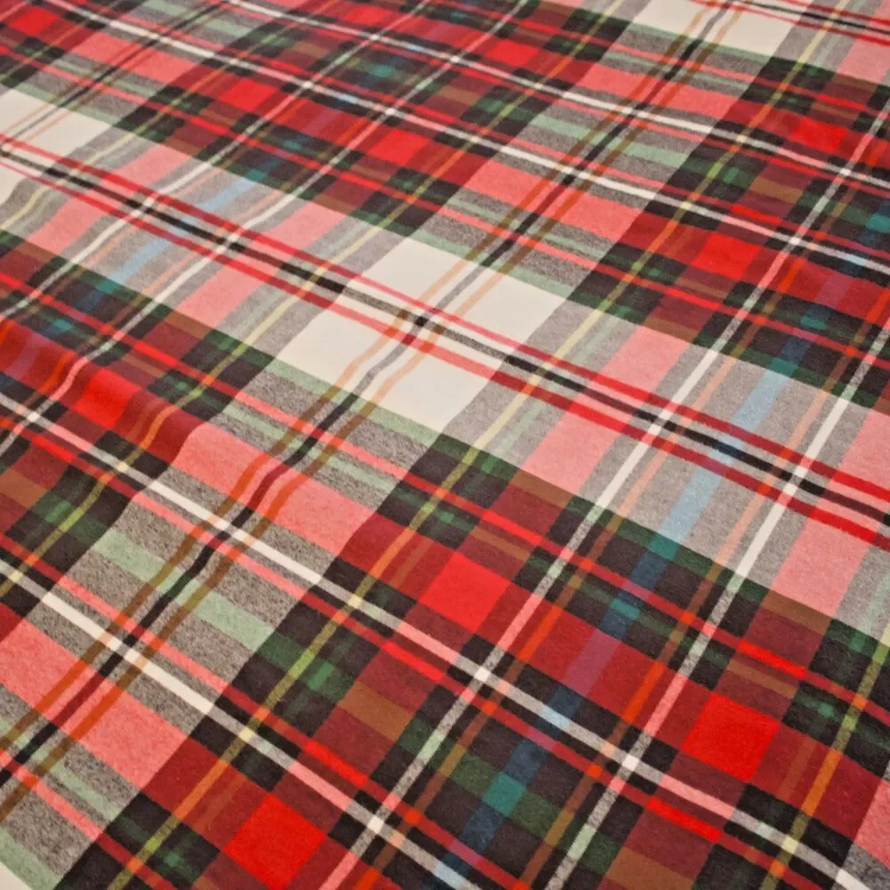 Pottery Barn Red Plaid 100% Organic Cotton Full Queen Duvet Cover 92
